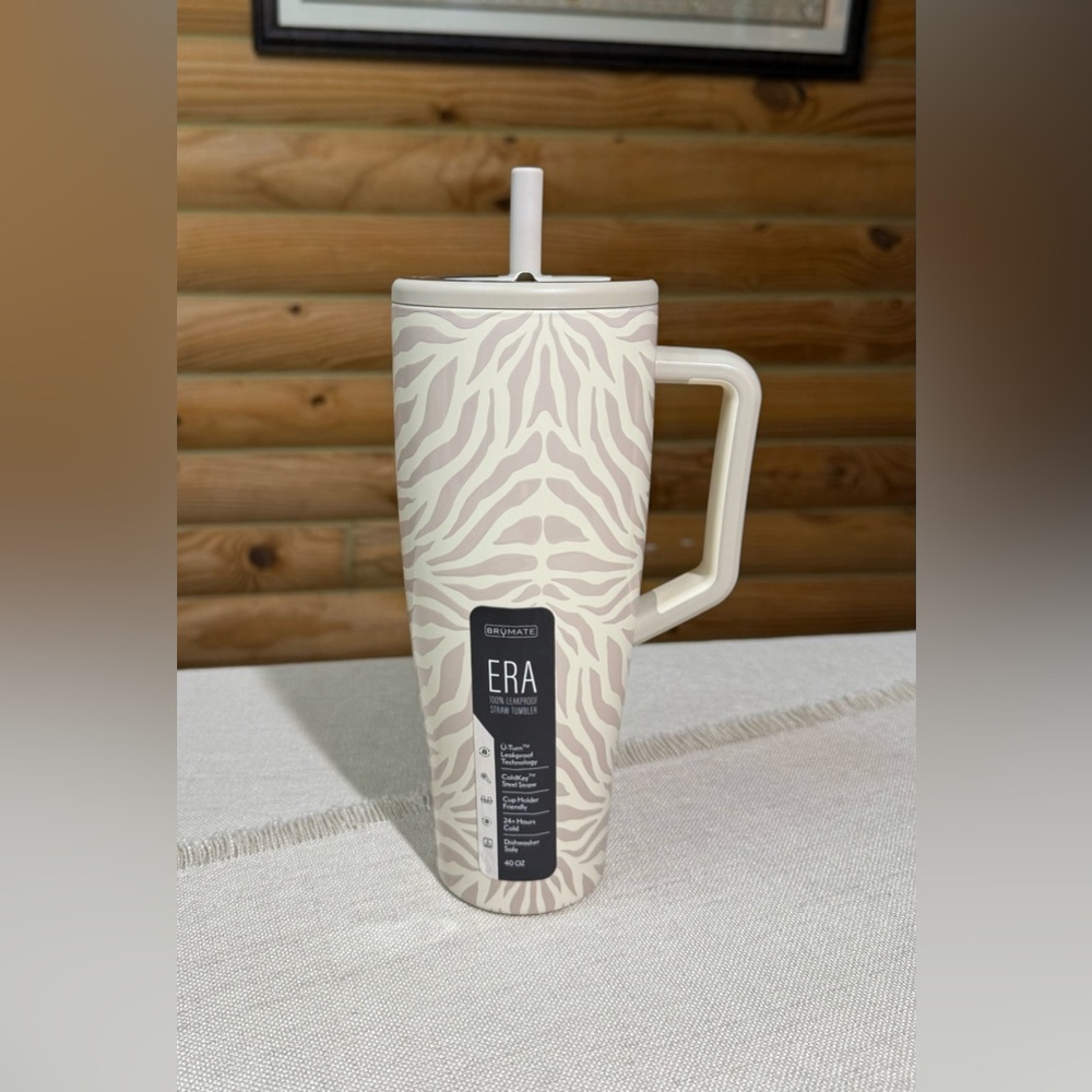 ZEBRA Brumate + Chloe Collaboration 40oz Straw Tumbler